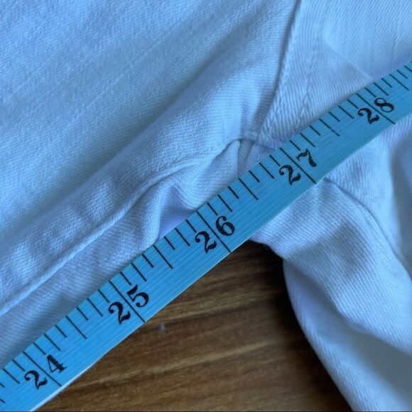 Elliott & Vine White Cropped Ankle Jeans Size 14 EUC - Picture 14 of 14